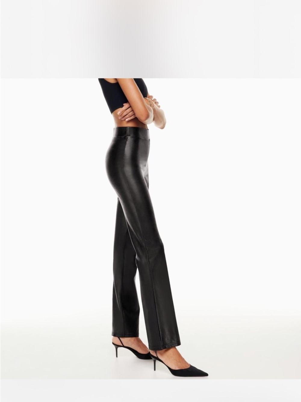 Aritzia upstage pant - Faux Leather Straight-Leg Pants